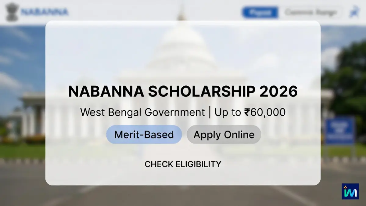 Nabanna Scholarship 2026 Apply Online West Bengal