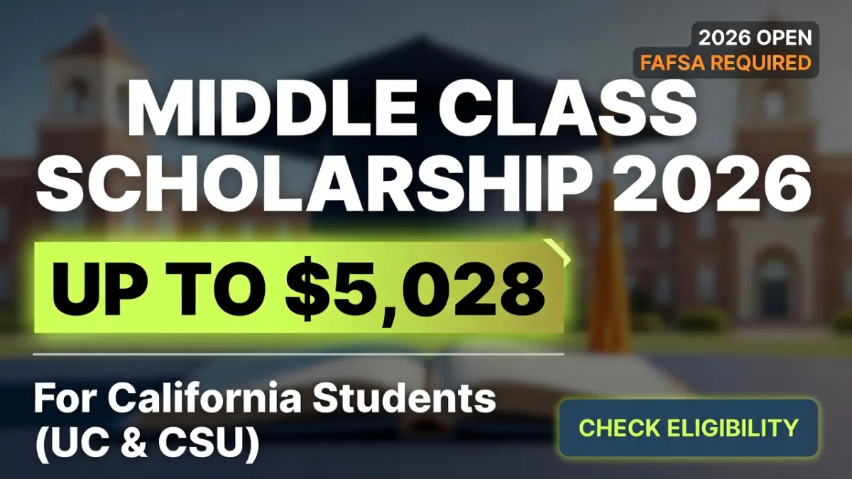 Middle Class Scholarship California 2026