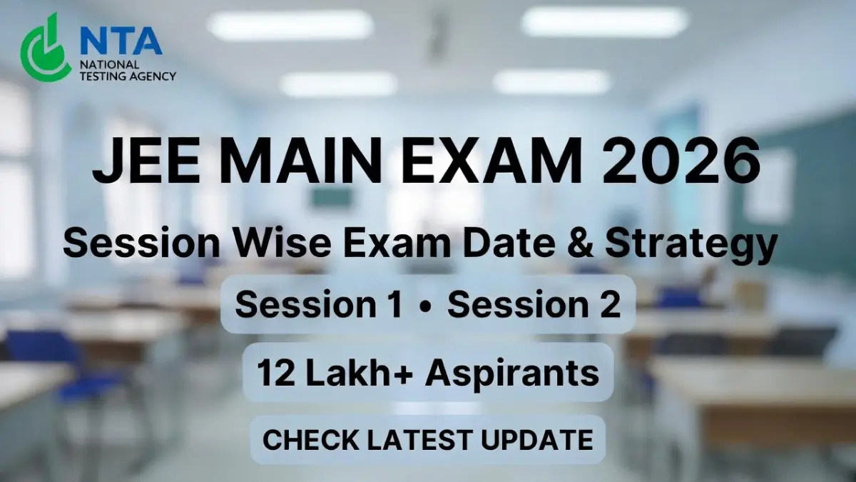 JEE Main Exam Date 2026 Session Wise